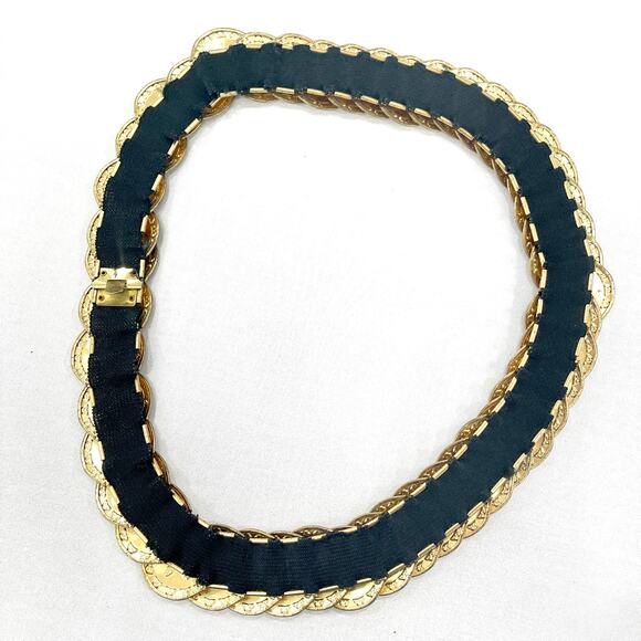 00s Vintage Gold Sand Dollar Medallion Belt - Picture 4 of 13